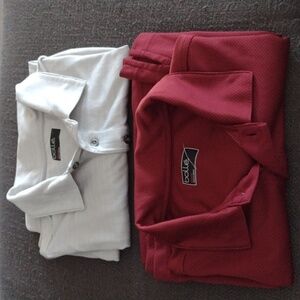 Men's Red and White Polo Shirts Bolle